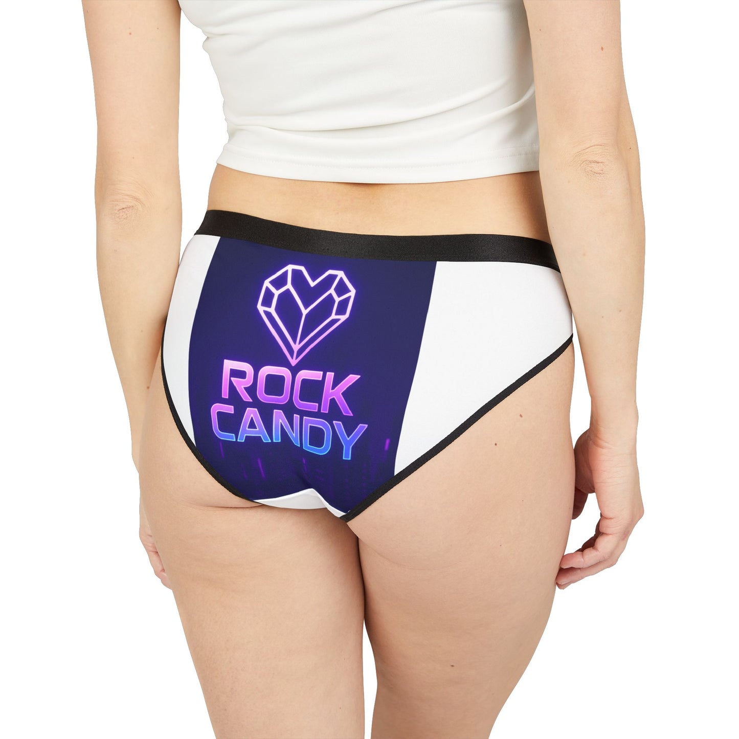 Rock Candy Brand Women's Underwear, Comfortable Briefs, Unique AOP Underwear, Fun Gifts for Her, Rock Candy Design