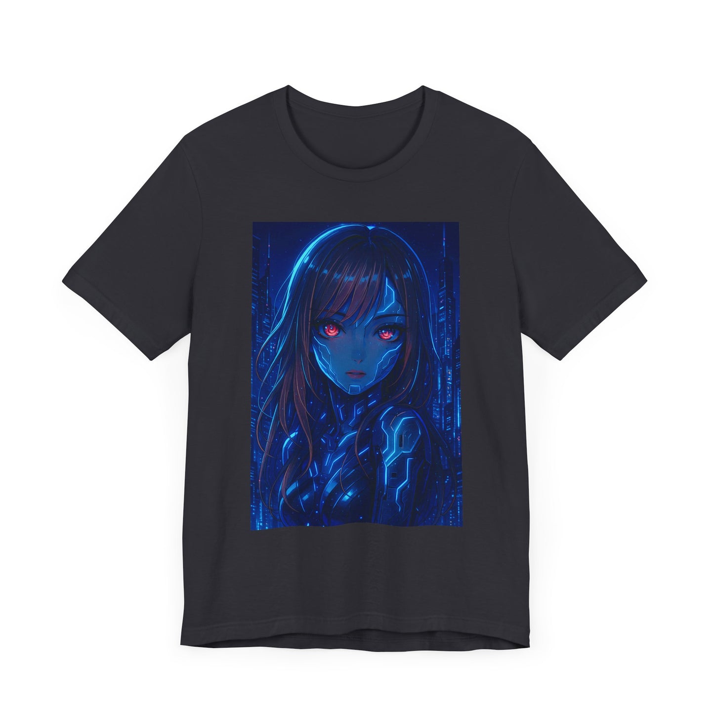 Robot Girl Graphic Tee, Trendy T-Shirt, Edgy Apparel, Unique Gift, Anime-Inspired Fashion