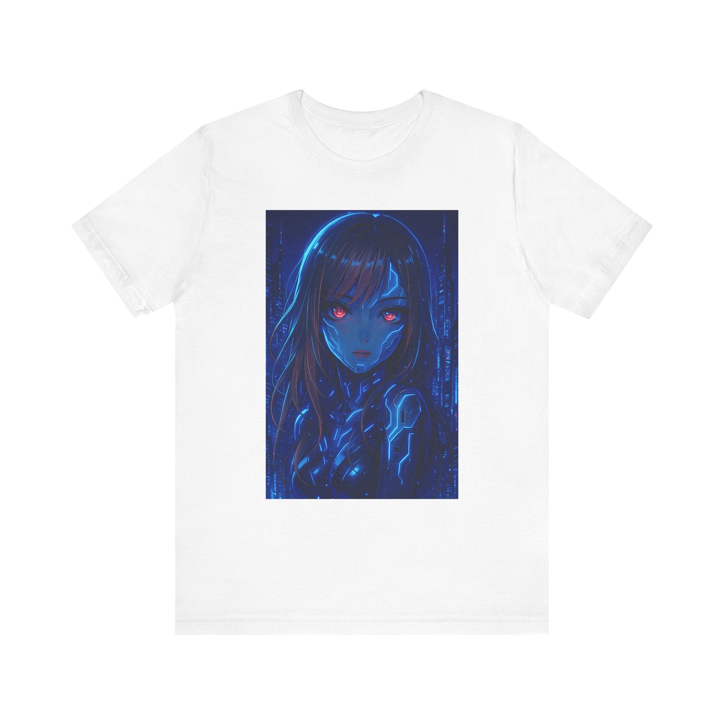 Robot Girl Graphic Tee, Trendy T-Shirt, Edgy Apparel, Unique Gift, Anime-Inspired Fashion