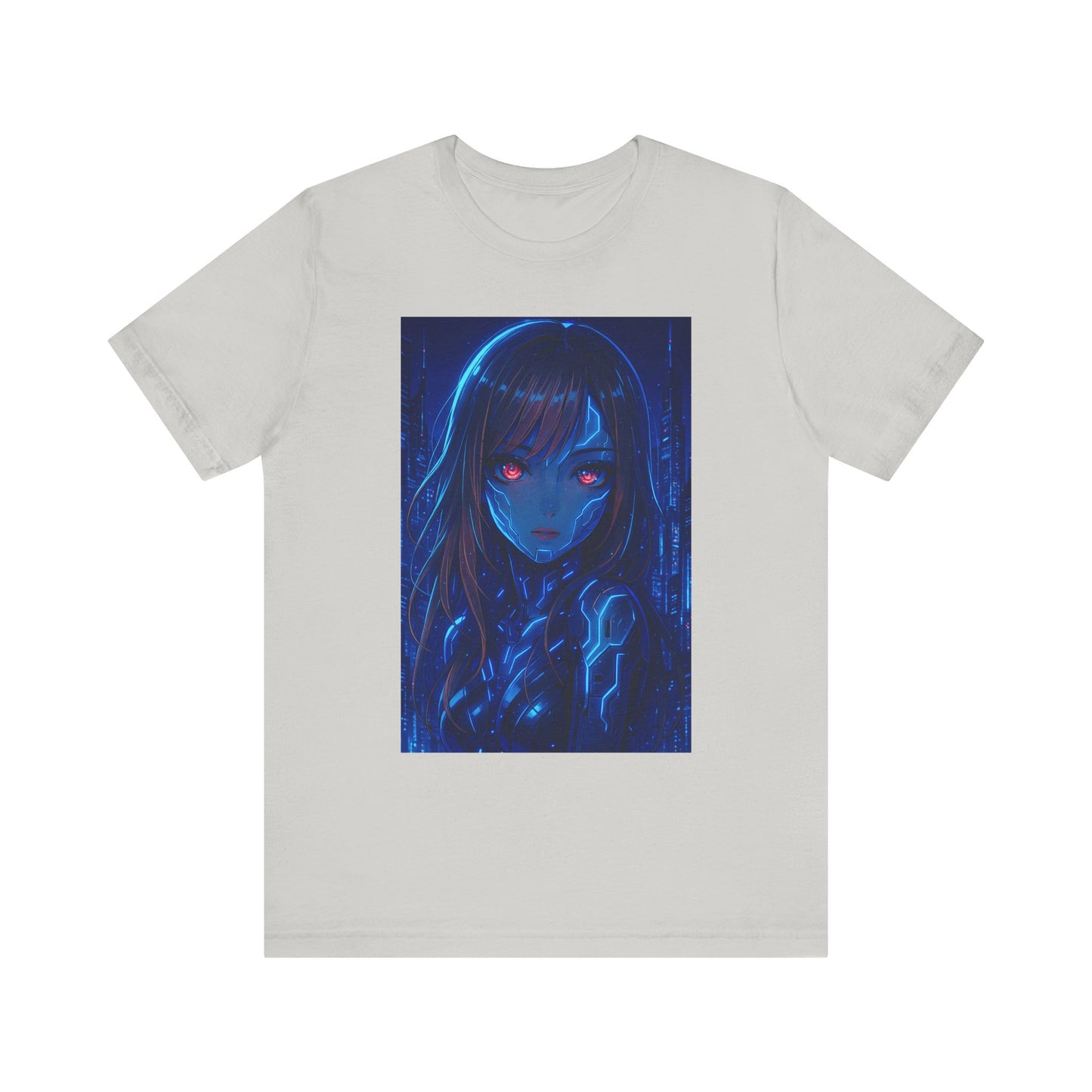 Robot Girl Graphic Tee, Trendy T-Shirt, Edgy Apparel, Unique Gift, Anime-Inspired Fashion