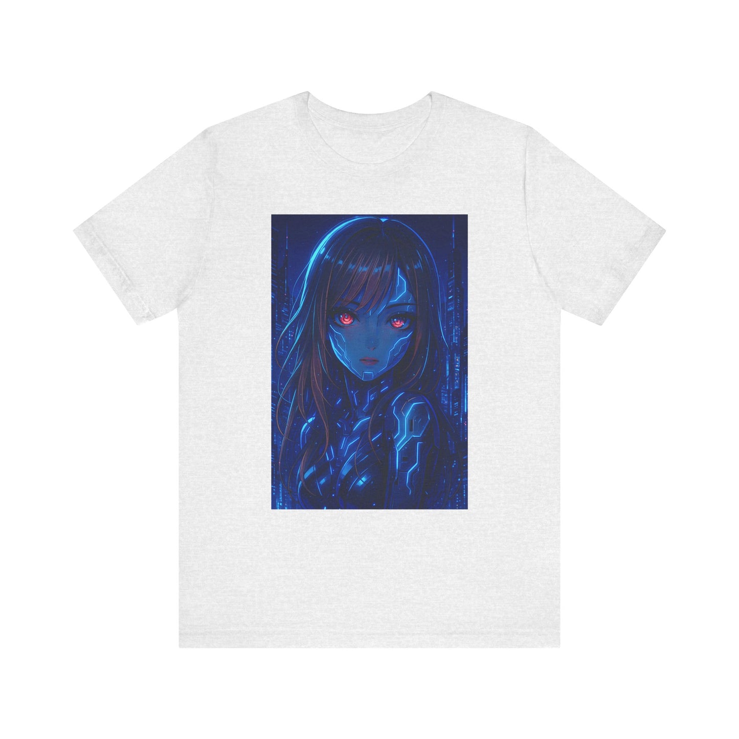 Robot Girl Graphic Tee, Trendy T-Shirt, Edgy Apparel, Unique Gift, Anime-Inspired Fashion