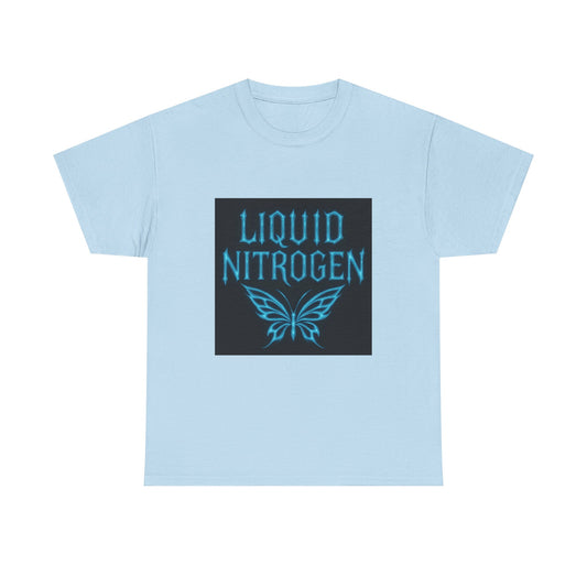 Liquid Nitrogen Collection Butterfly Tee Cotton Shirt, Summer Style, Unique Graphic T-Shirt
