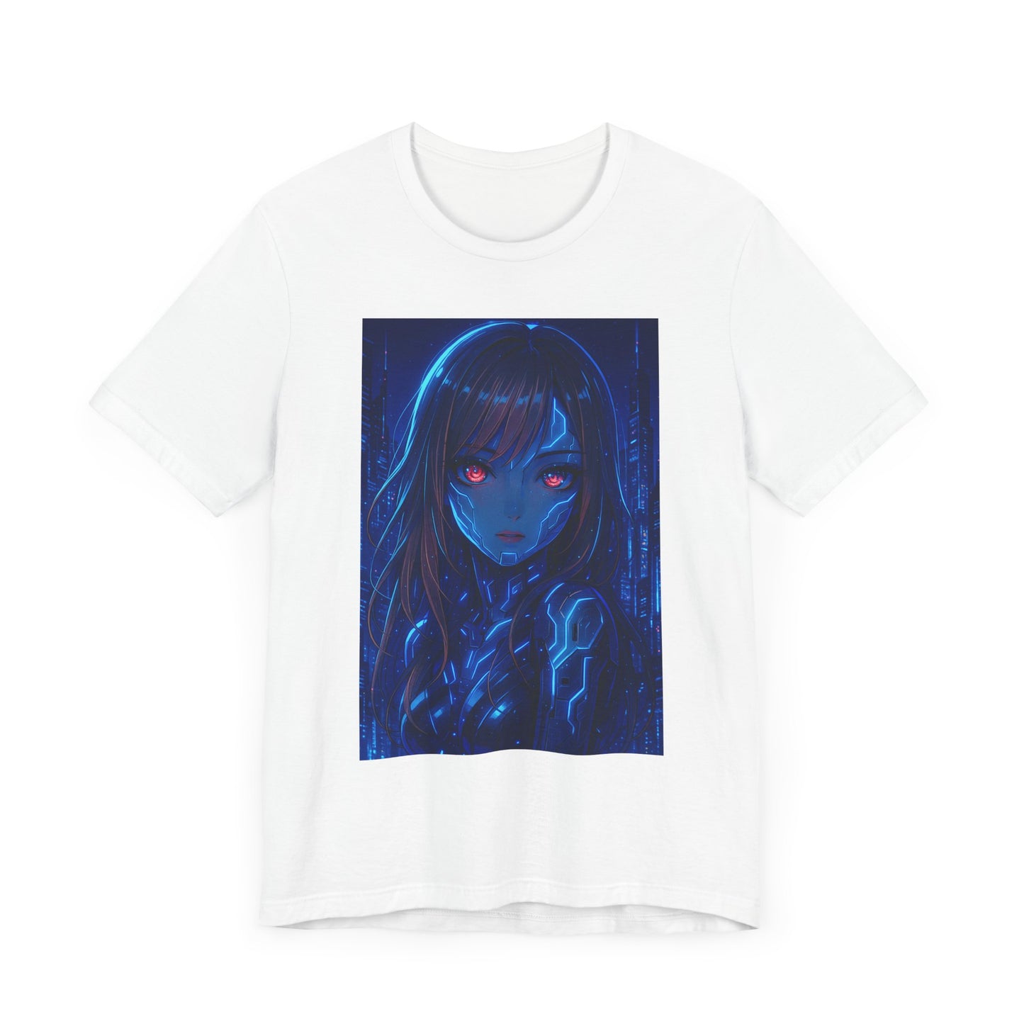 Robot Girl Graphic Tee, Trendy T-Shirt, Edgy Apparel, Unique Gift, Anime-Inspired Fashion