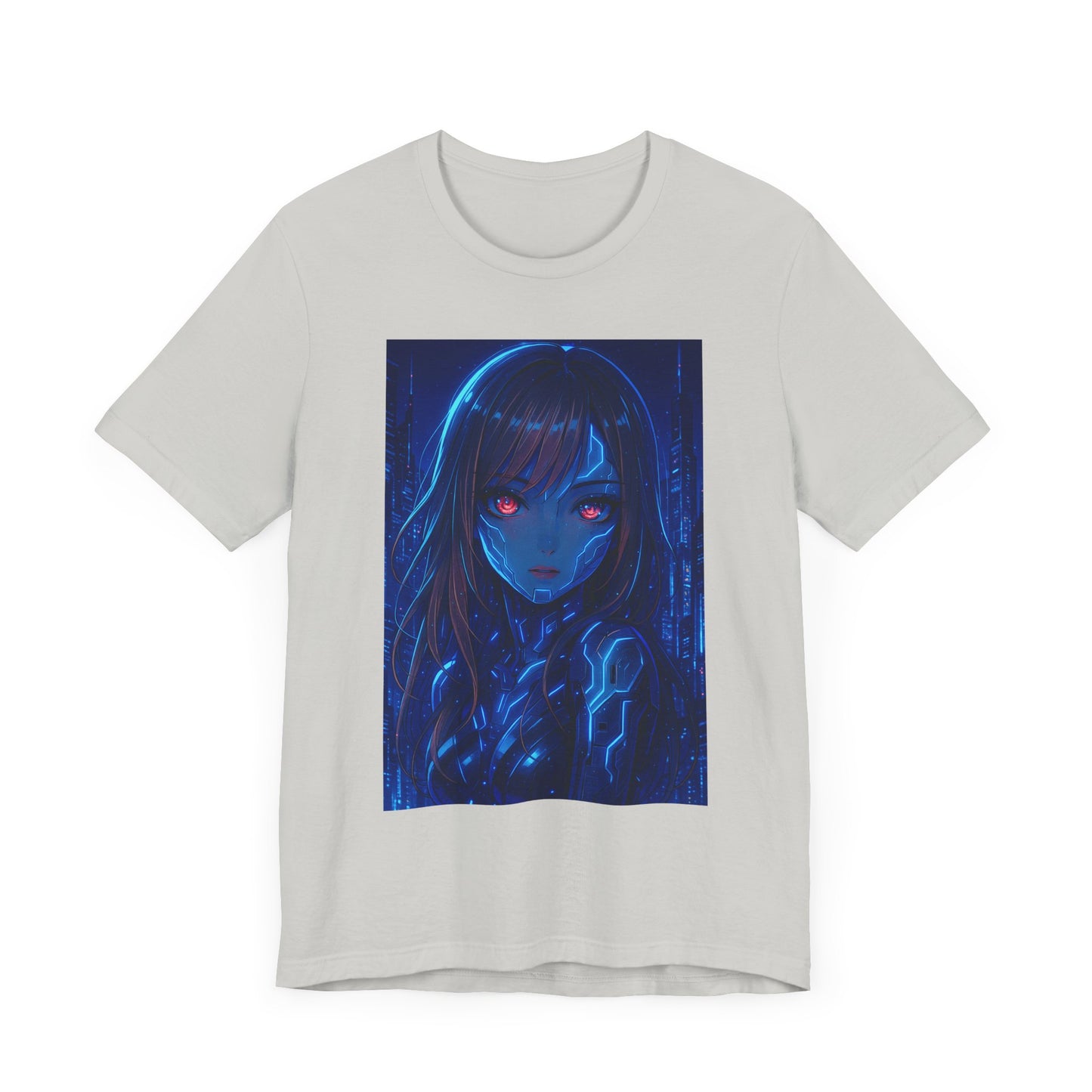 Robot Girl Graphic Tee, Trendy T-Shirt, Edgy Apparel, Unique Gift, Anime-Inspired Fashion