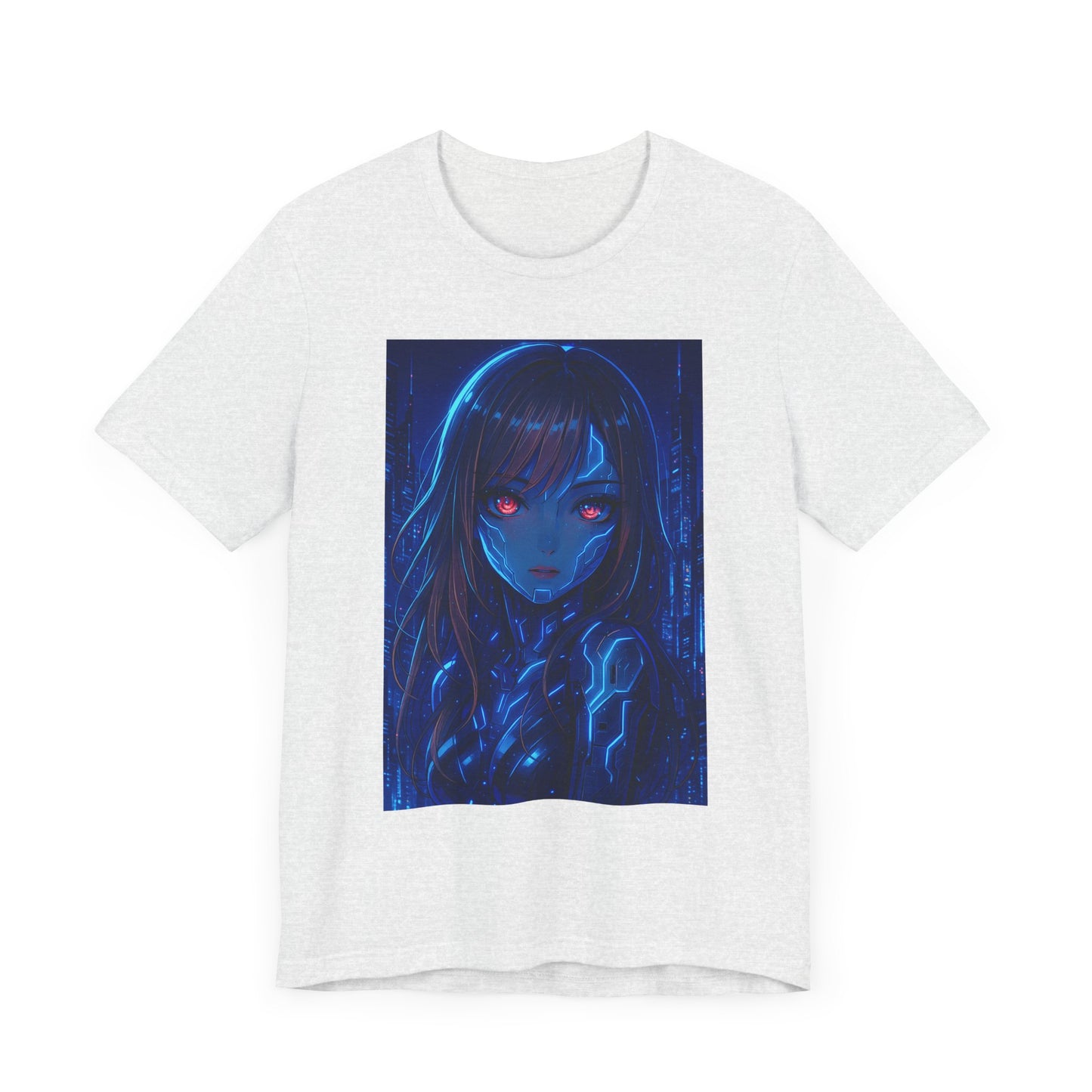 Robot Girl Graphic Tee, Trendy T-Shirt, Edgy Apparel, Unique Gift, Anime-Inspired Fashion
